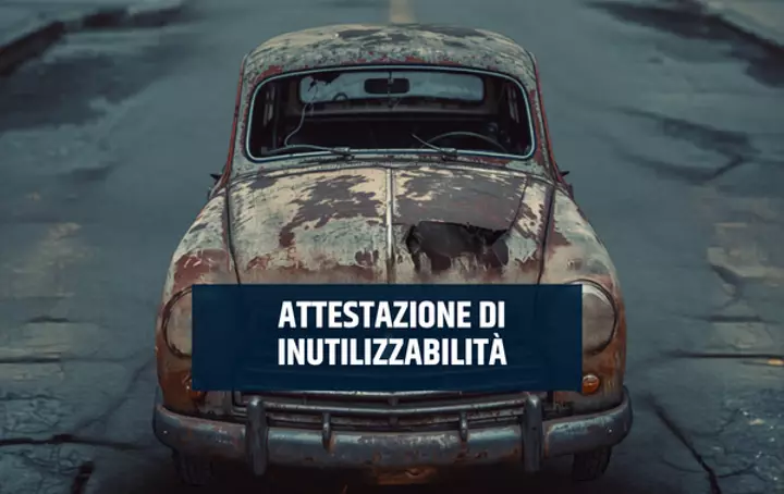 Attestazione di inusabilità di veicolo per rottamazione L.14/2026